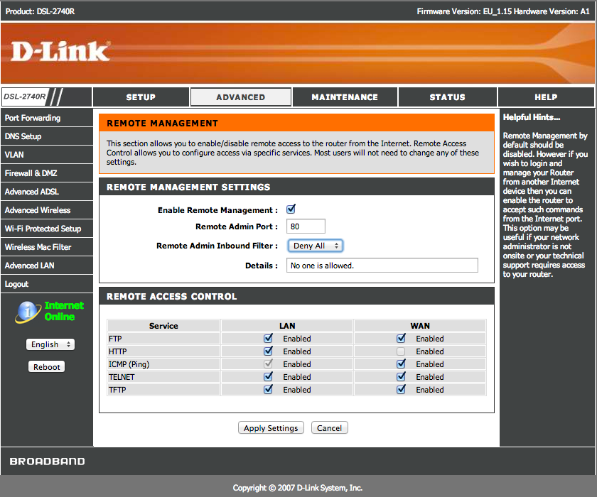 Soluzione dns dlink dsl-2740r passo 2