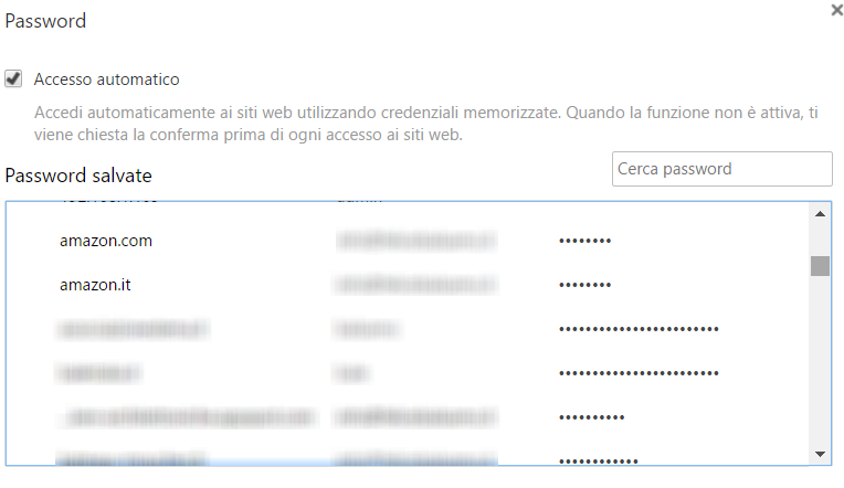 Come recuperare le password salvate su Chrome