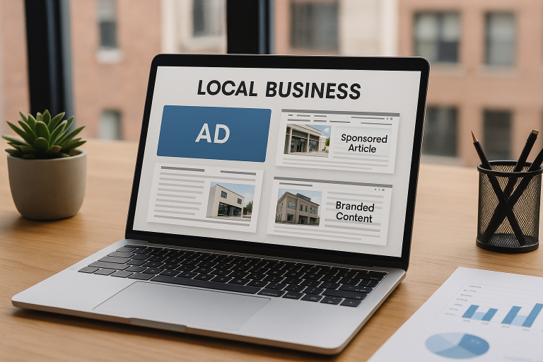 Strategie concrete di pubblicità online: banner, articoli sponsorizzati e branded content per imprese locali
